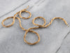 14K Gold Twisted Mesh Chain Necklace