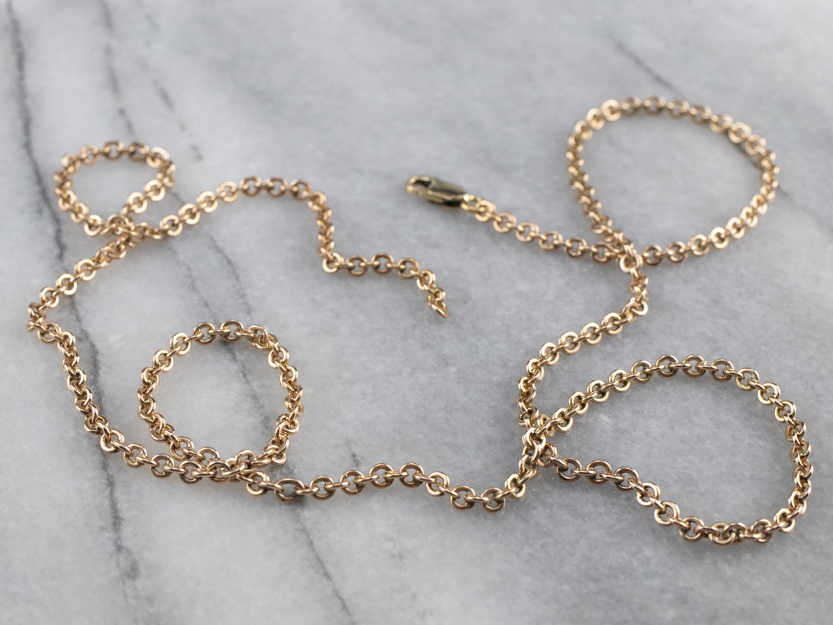 14K Gold Oval Link Chain
