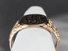 Ornate Gold "TJA" Engraved Signet Ring