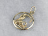 Gold Capricorn Vector Zodiac Pendant