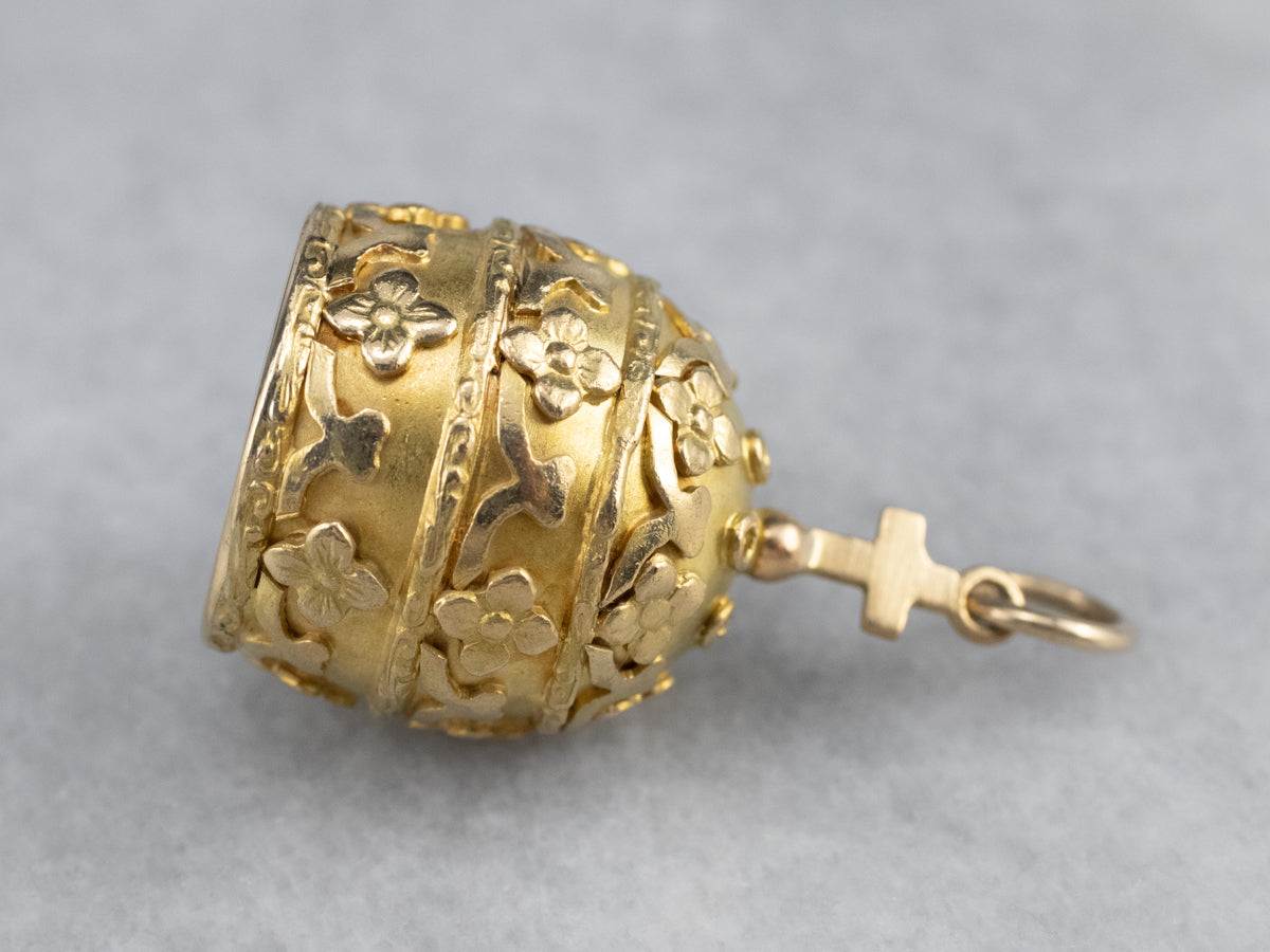 Russian Orthodox Mitre Gold Charm
