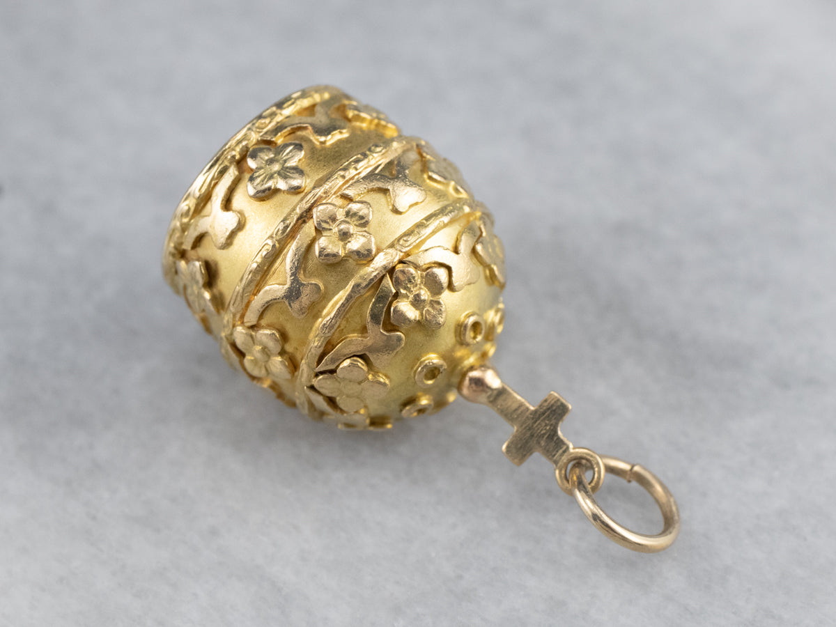 Russian Orthodox Mitre Gold Charm