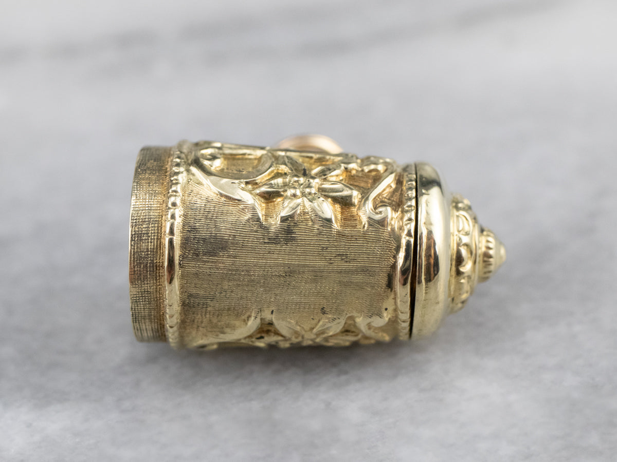 Vintage Beer Stein Gold Charm