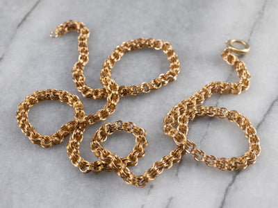 Antique Specialty Gold Chain Necklace