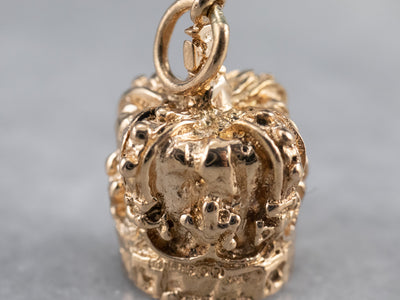Heavy Gold Crown Charm