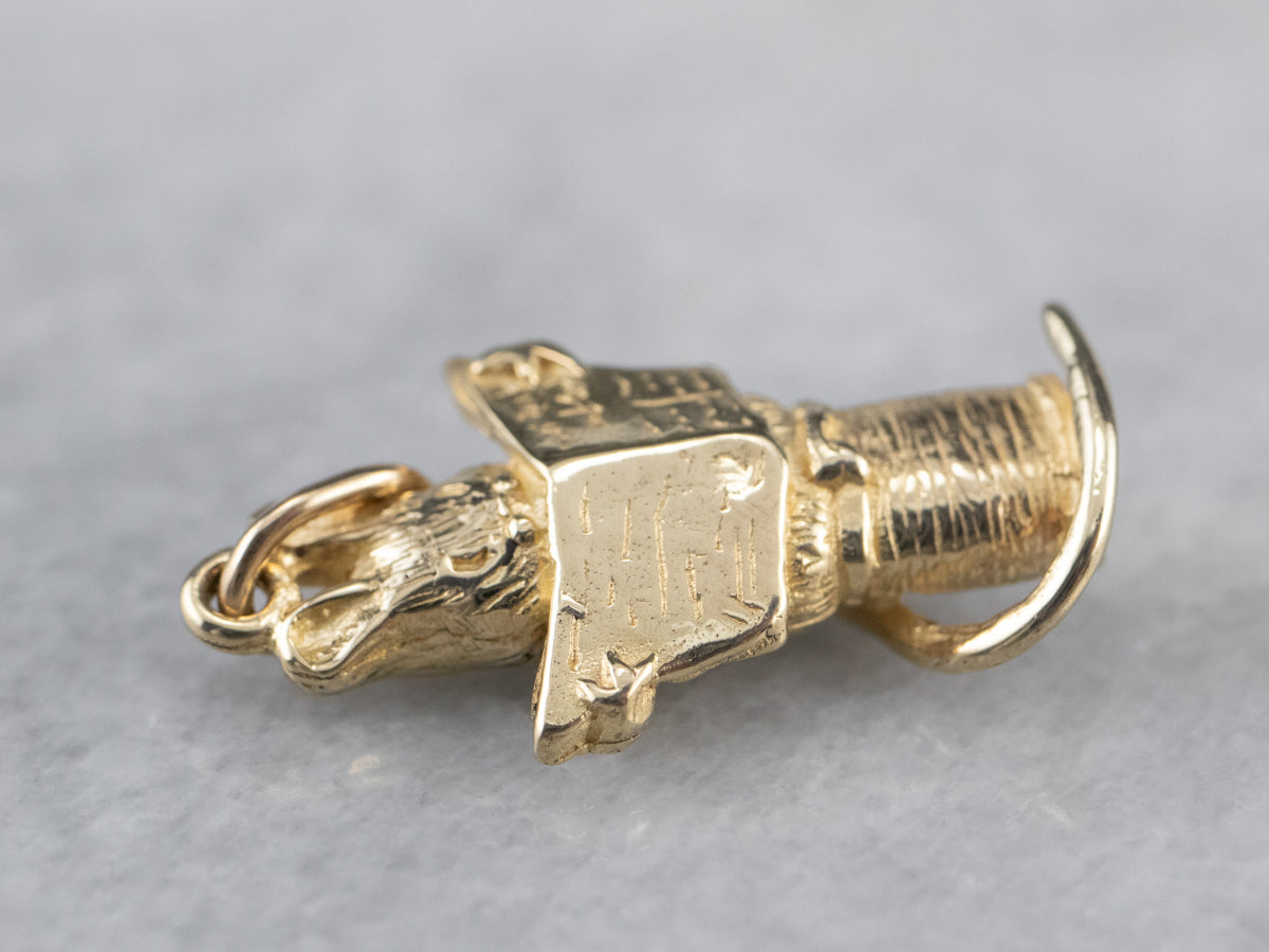 Beatrix Potter Tailor Mouse Gold Charm