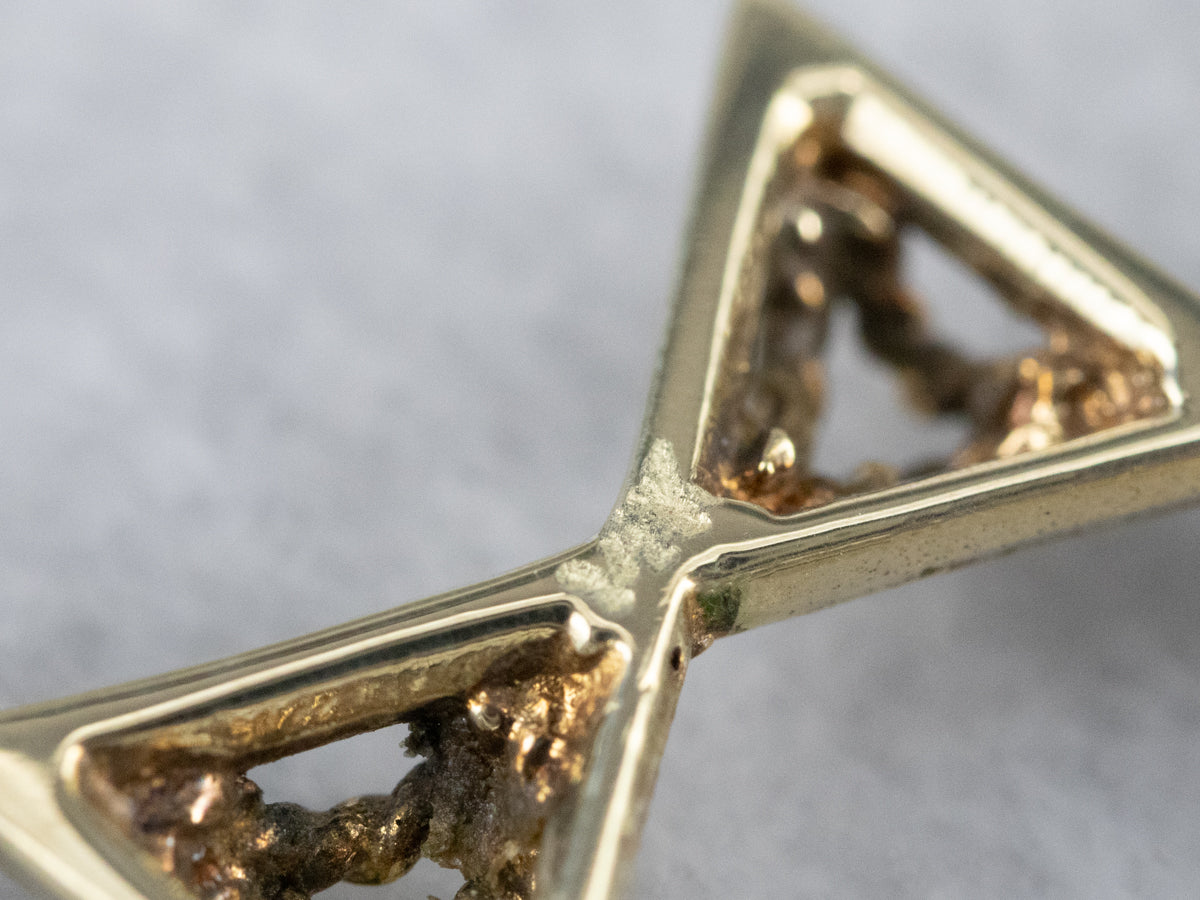 Gold Filigree Star of David Pendant