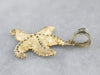 Textured 14K Gold Starfish Pendant