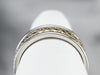 Braided Mixed Metal Patterned Band Ring