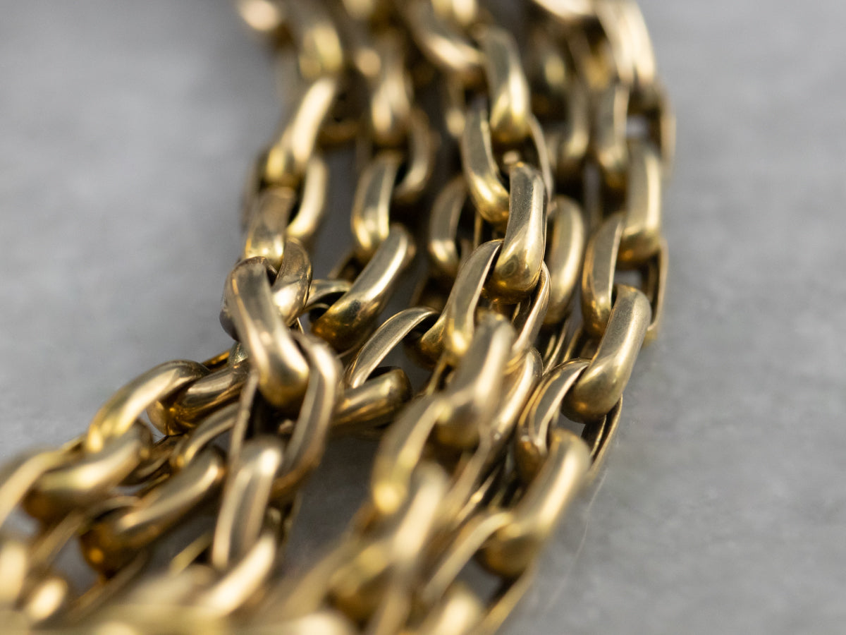 Antique Multi Strand Chain Bracelet