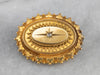 Victorian Diamond Gold Brooch Locket