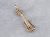 Gold Acoustic Guitar Charm or Pendant