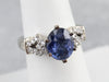 Modern Sapphire and Diamond Anniversary Ring