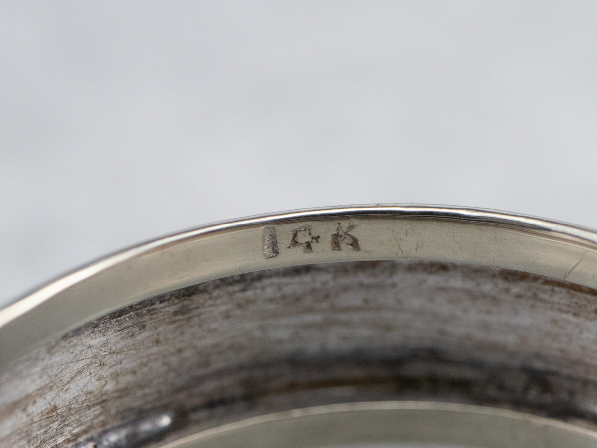 Two Tone Gold Pattern Wedding Band