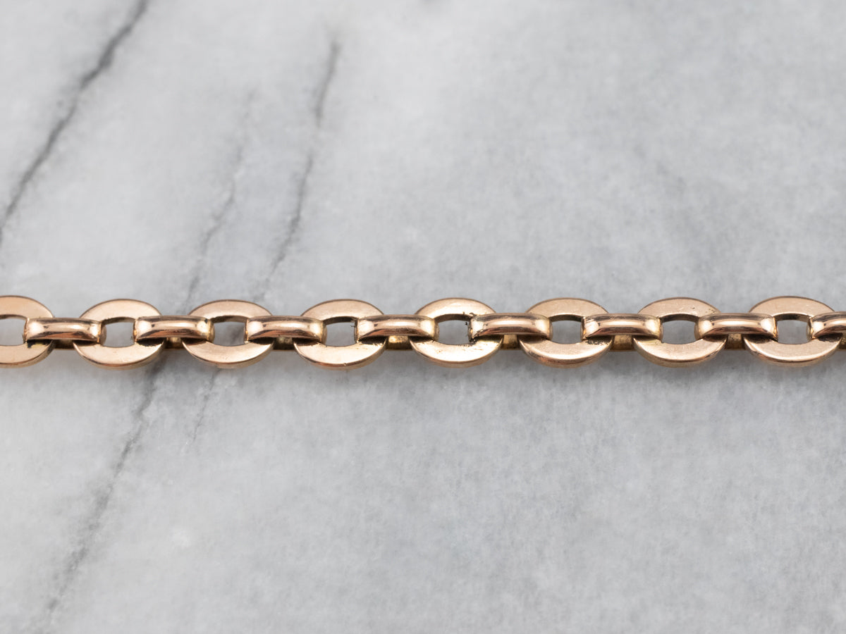 Rose 14K Gold Chain Bracelet