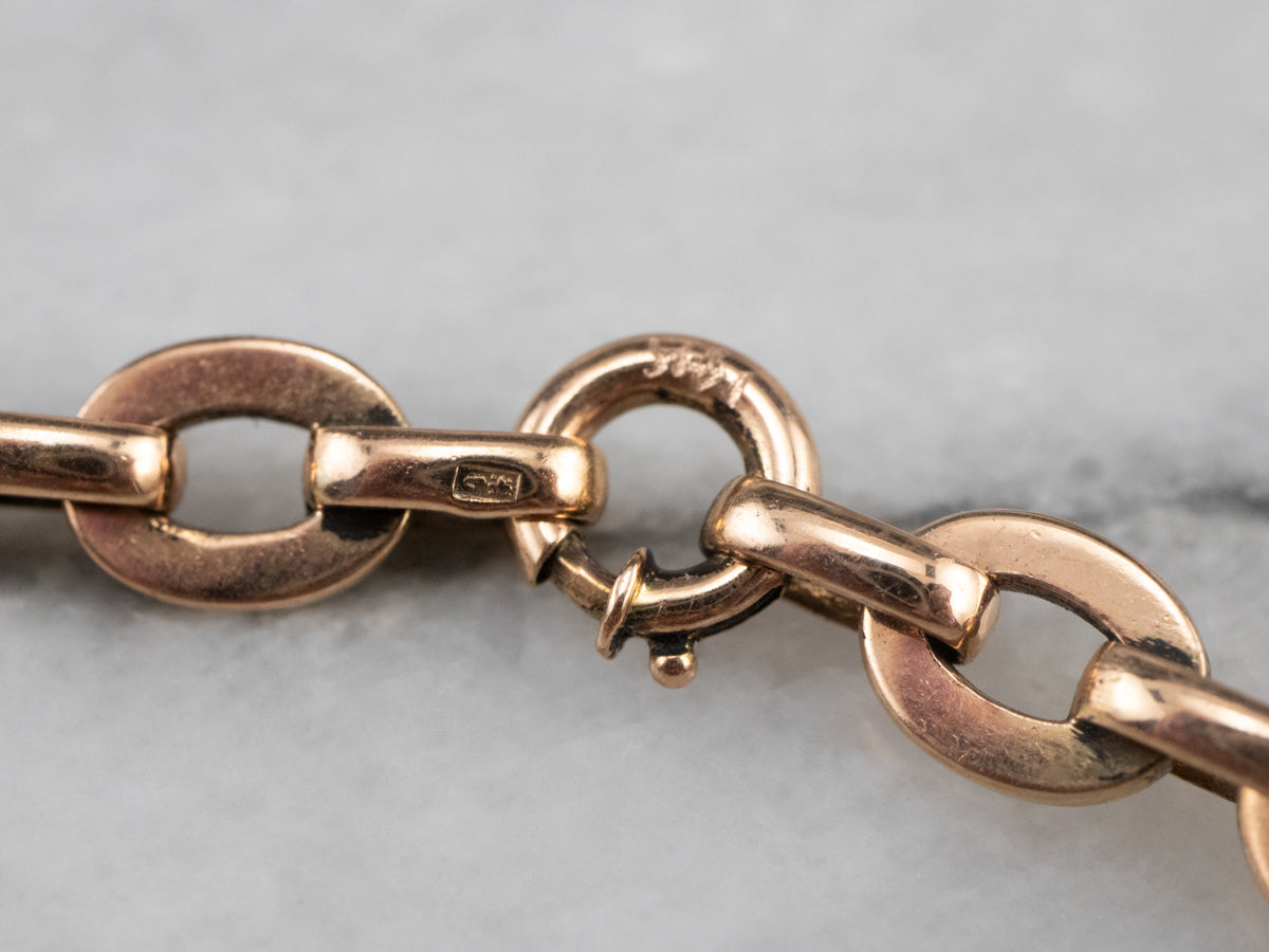 Rose 14K Gold Chain Bracelet