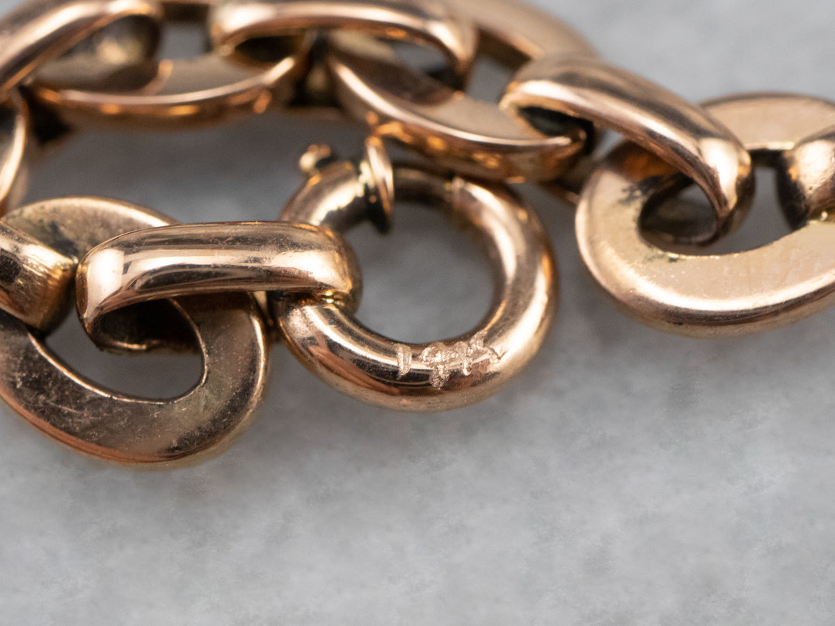 Rose 14K Gold Chain Bracelet