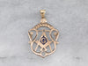 Masonic Symbol Enamel Gold Pendant
