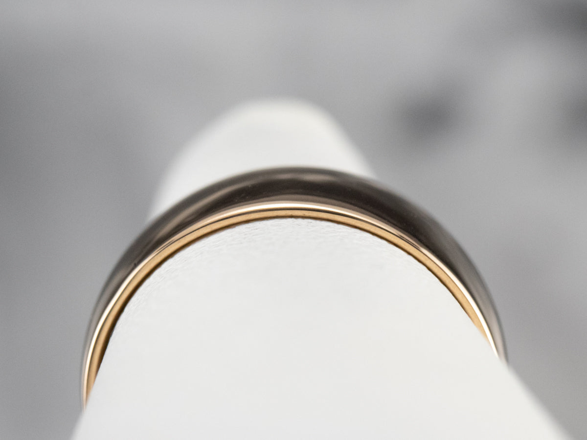 Unisex Antique Rose Gold Band