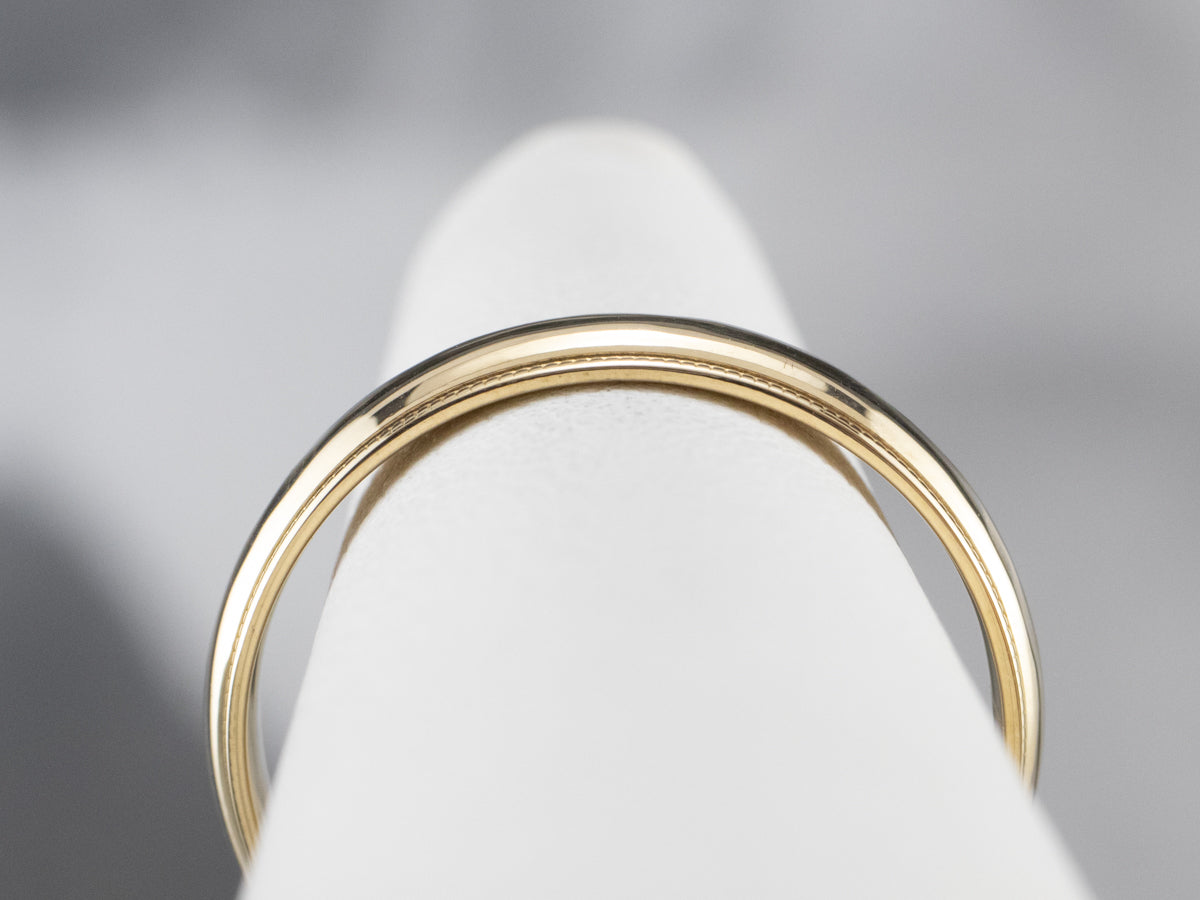 Vintage Yellow 18K Gold Band