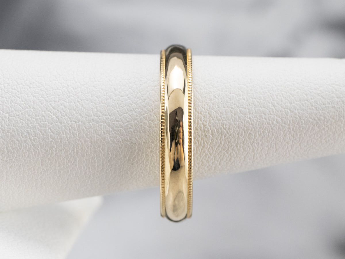 Vintage Yellow 18K Gold Band