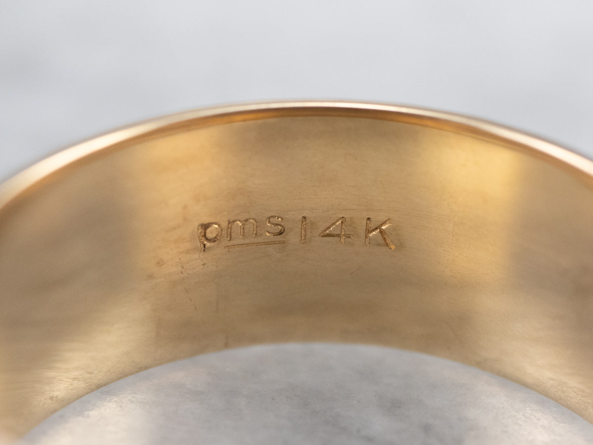 Vintage Wheat Pattern Wedding Band