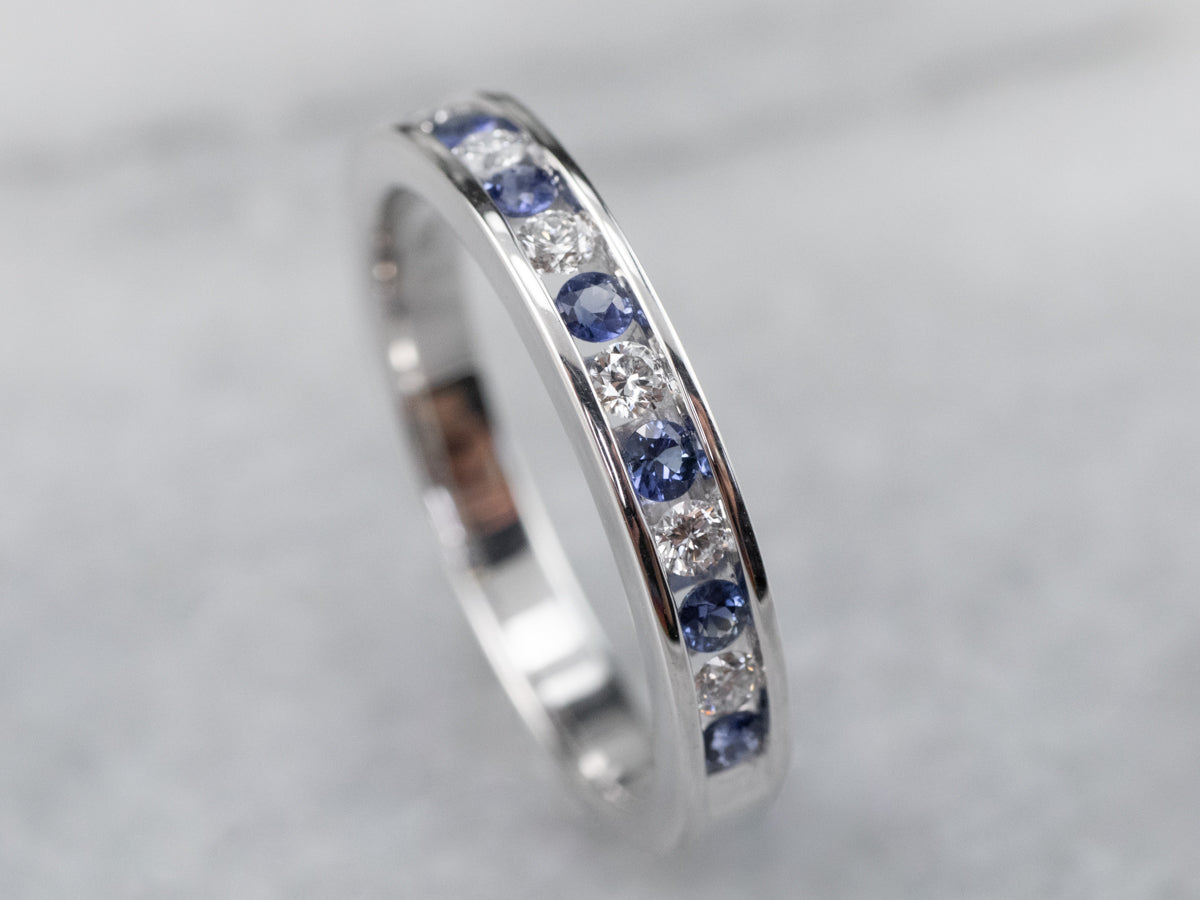 Sapphire and Diamond Band