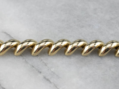Yellow 14K Gold San Marco Chain Bracelet