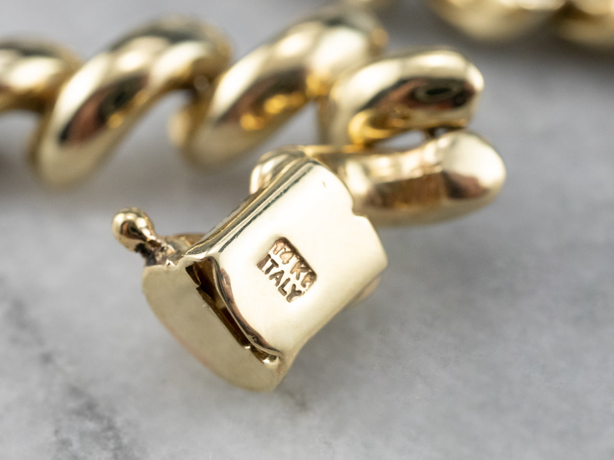 Yellow 14K Gold San Marco Chain Bracelet