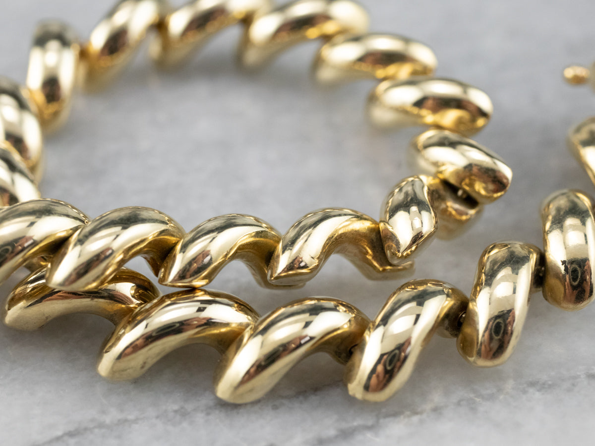 Yellow 14K Gold San Marco Chain Bracelet