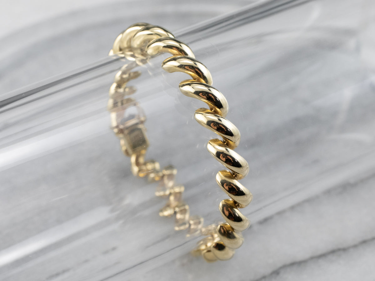 Yellow 14K Gold San Marco Chain Bracelet