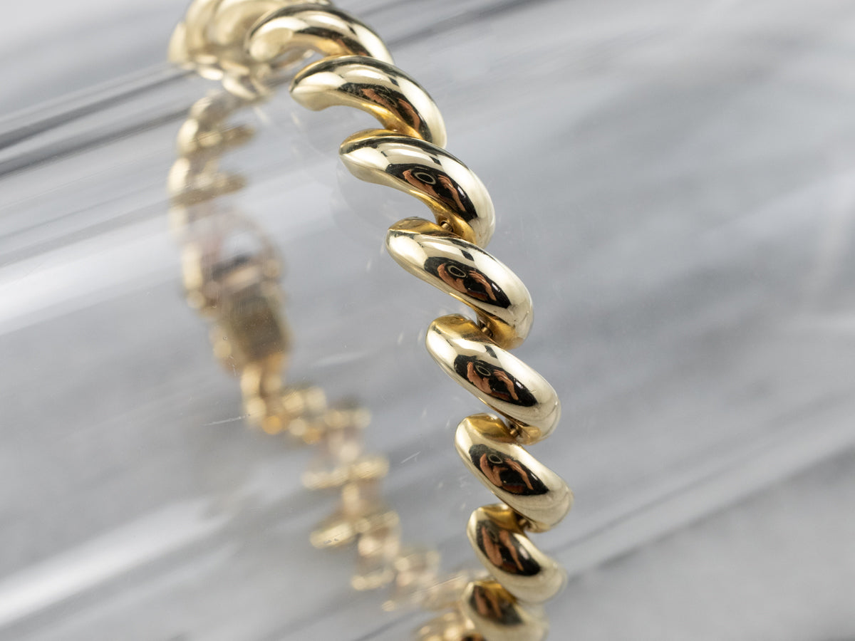 Yellow 14K Gold San Marco Chain Bracelet