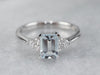 Aquamarine and Diamond Ring