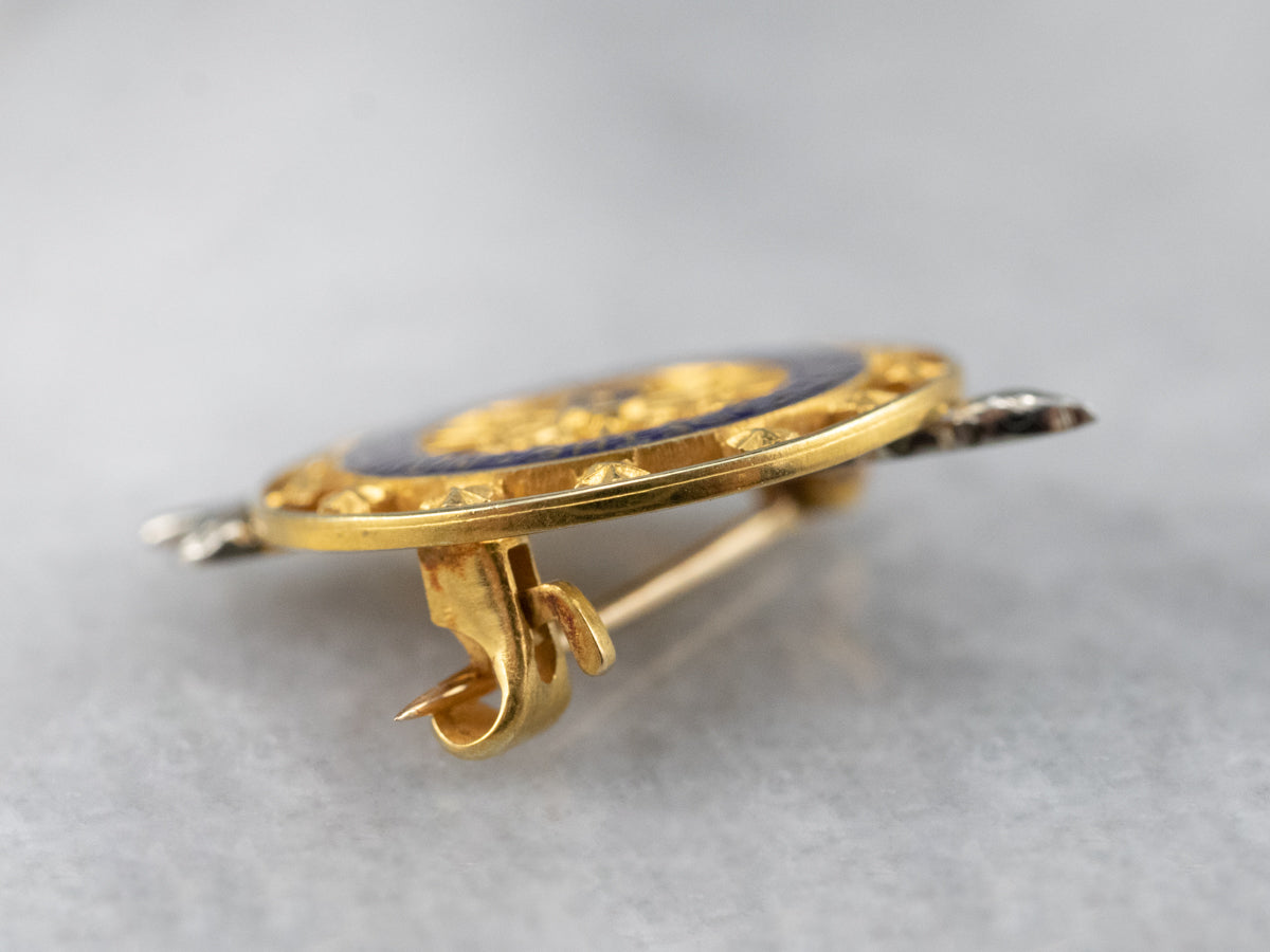 Gold Daughters of the American Revolution Lapel Pin