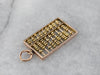 Vintage Rose and Yellow Gold Abacus Pendant