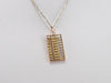Vintage Rose and Yellow Gold Abacus Pendant