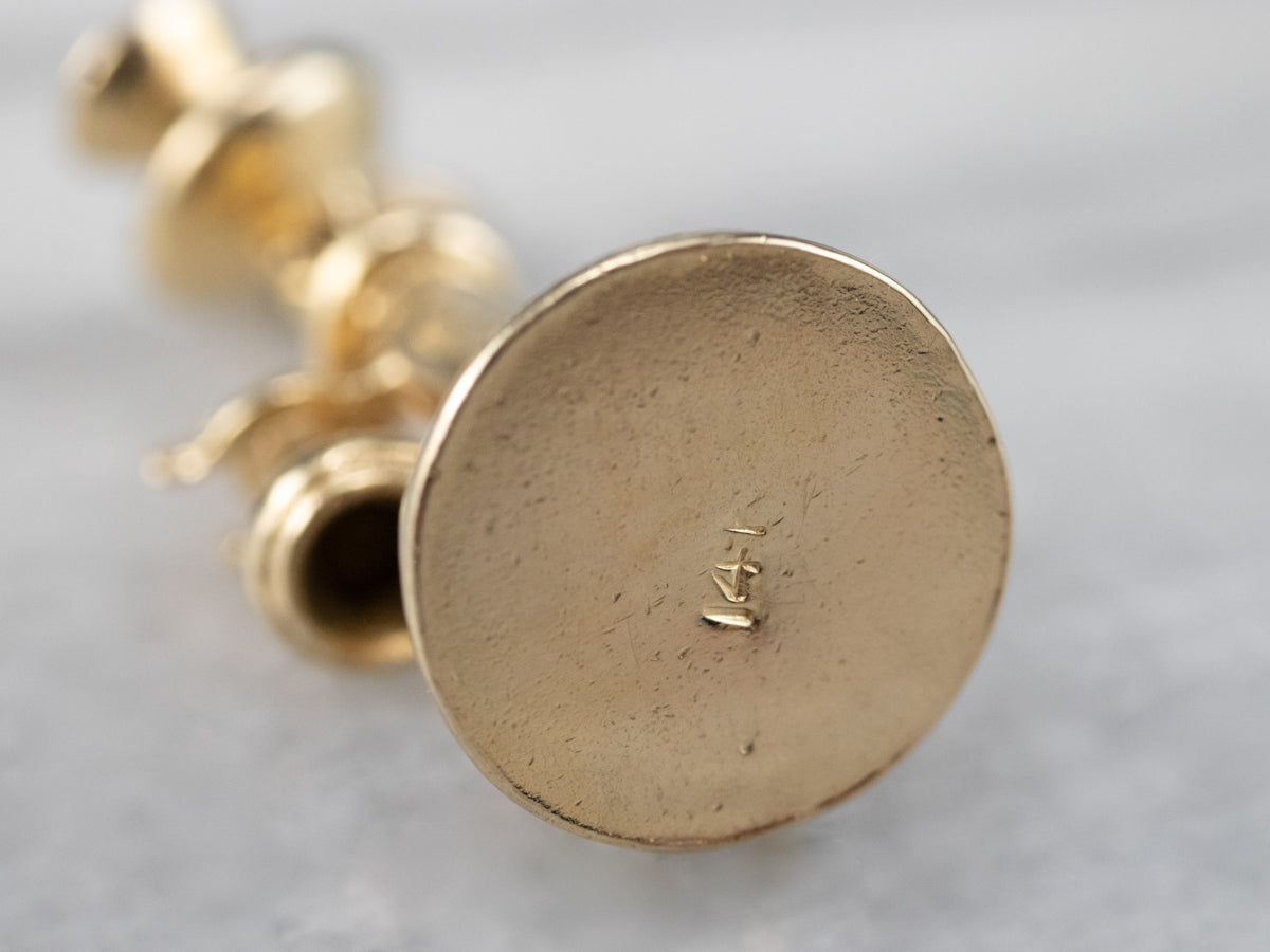 Gold Old Fashioned Phone Charm