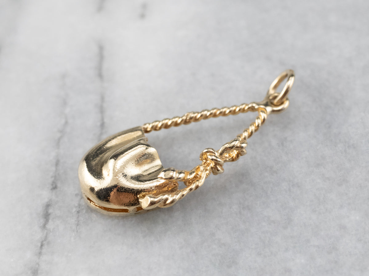 Vintage Pocketbook of Gold Pendant