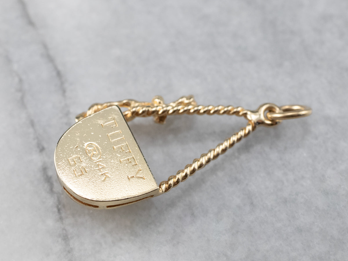Vintage Pocketbook of Gold Pendant