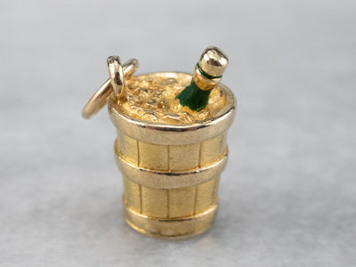 Congratulations! Champagne Bottle and Bucket Charm