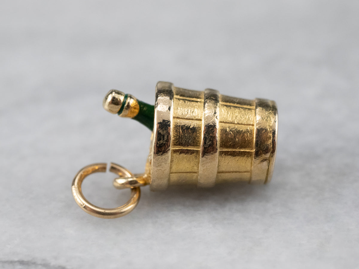 Congratulations! Champagne Bottle and Bucket Charm