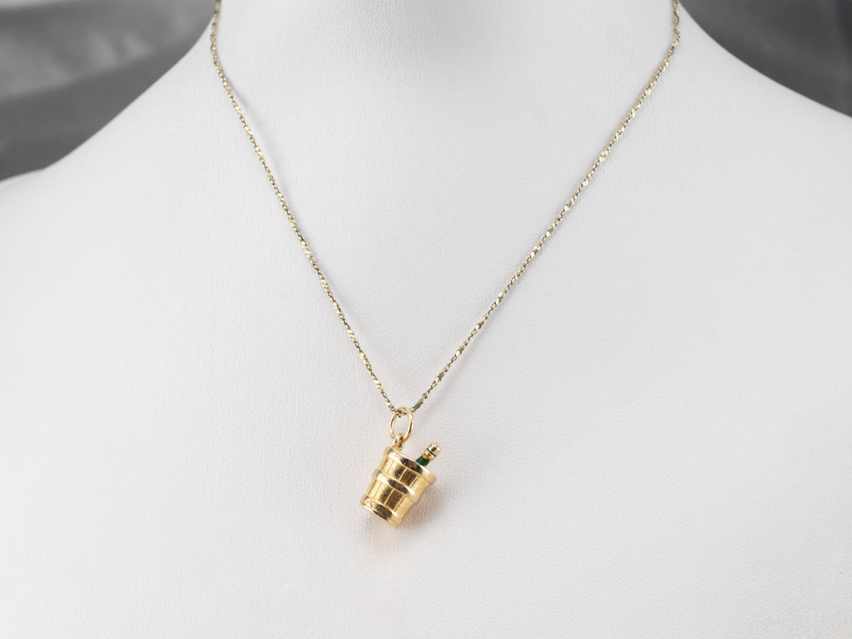 Congratulations! Champagne Bottle and Bucket Charm