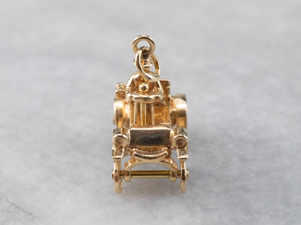 Vintage Gold Model-T Charm