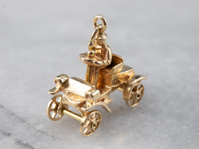 Vintage Gold Model-T Charm