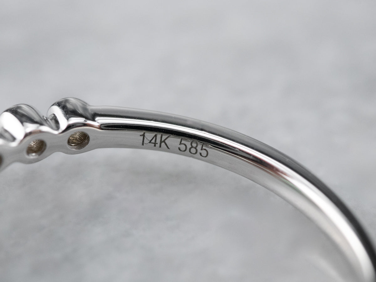 Sweet Green Tourmaline and Diamond Ring