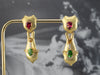Hrach Chekijian Tourmaline Gold Drop Earrings