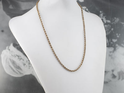 Antique Gold Specialty Chain Necklace