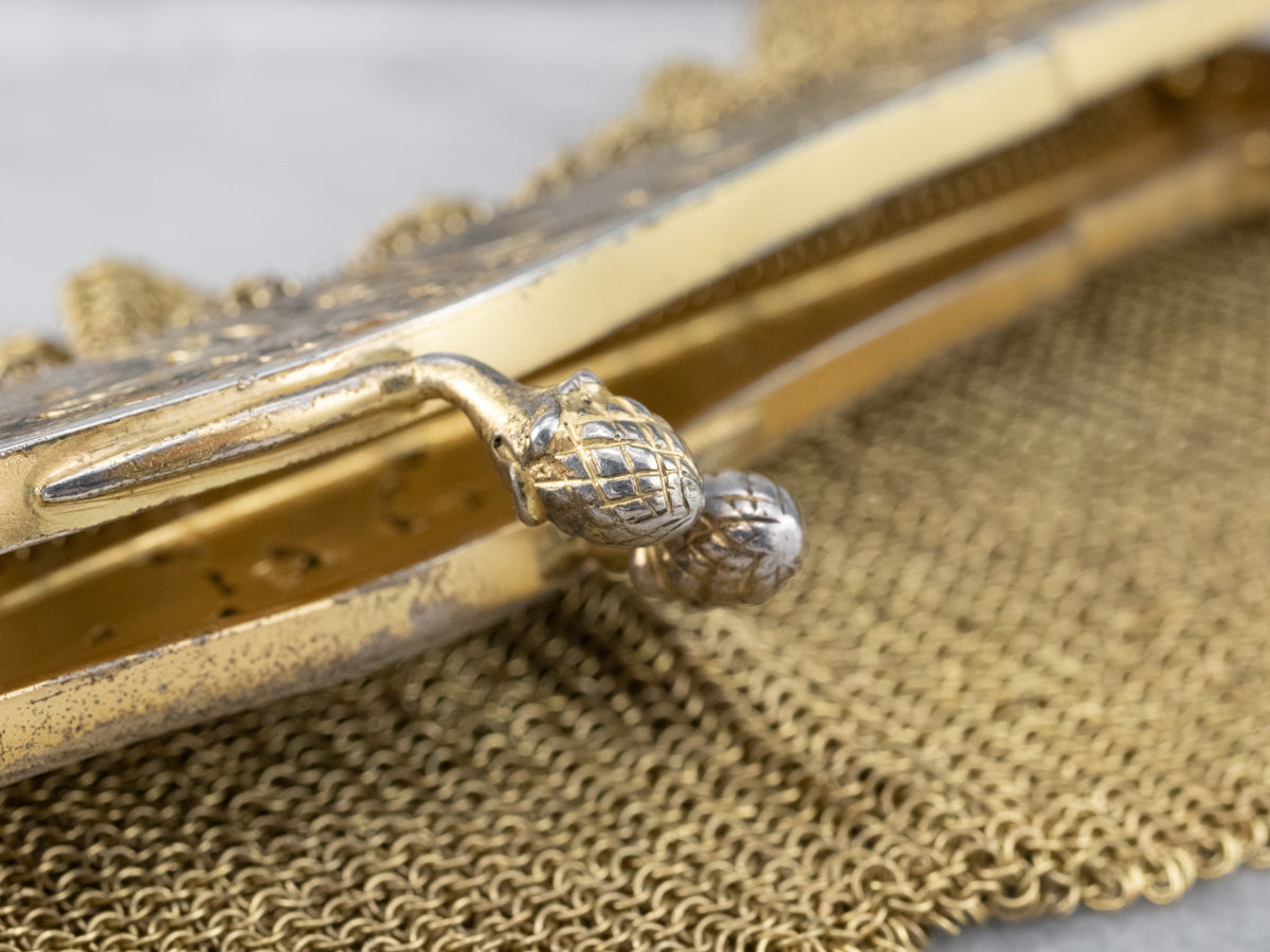 Vintage Vermeil Mesh Purse