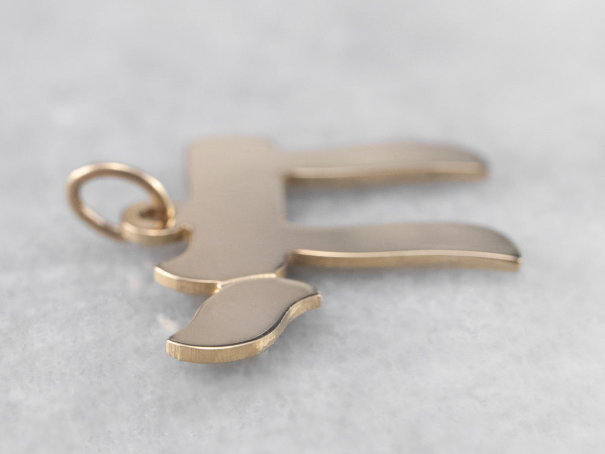14K Gold Chai Pendant