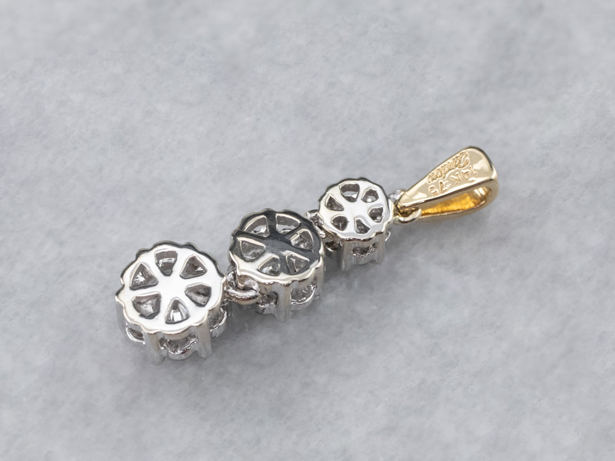 Graduated Diamond Drop Pendant